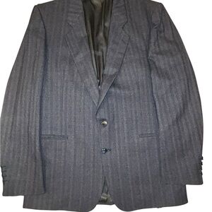 Bellissimo Wool Blue‎ Gray and Pink Sport Coat 44T